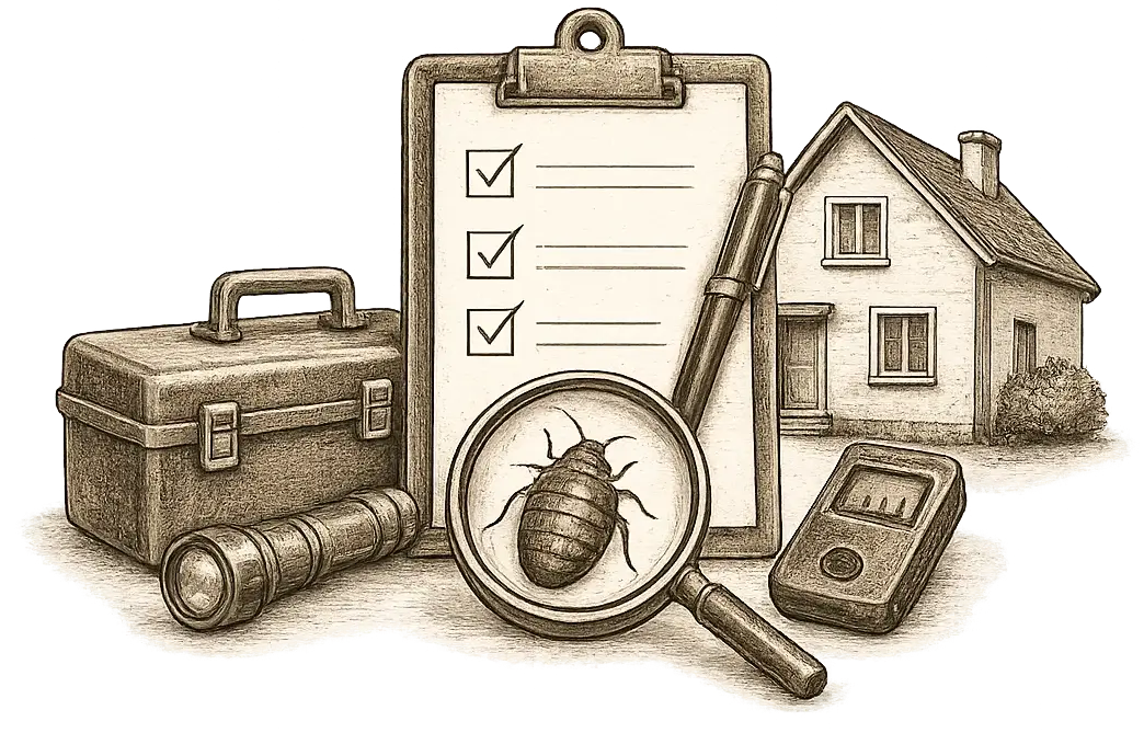 Schritt zwei, Termin und Analyse vor Ort, Illustration