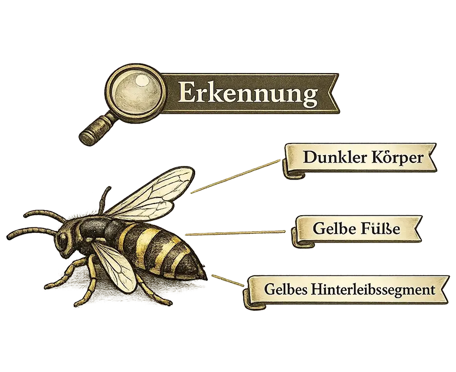 Erkennungsmerkmale der Asiatischen Hornisse