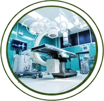 Operationssaal im Krankenhaus als Bereich der Praxishygiene