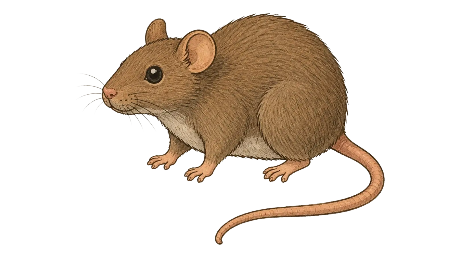 Ratte und Maus, Illustration für die Schädlingstafel