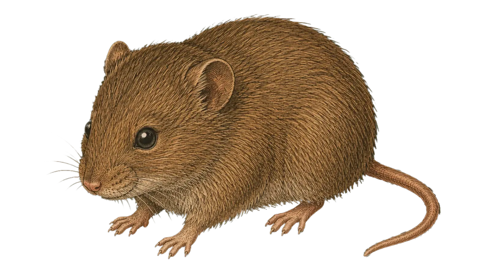 Wühlmaus, Illustration für die Schädlingstafel