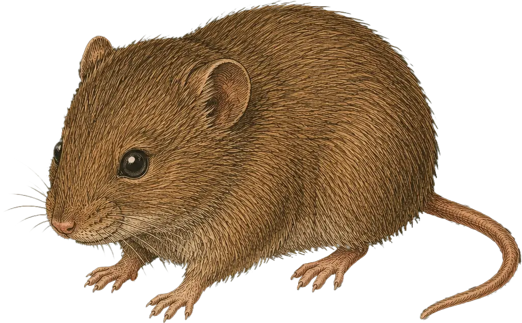 Wühlmaus, Illustration